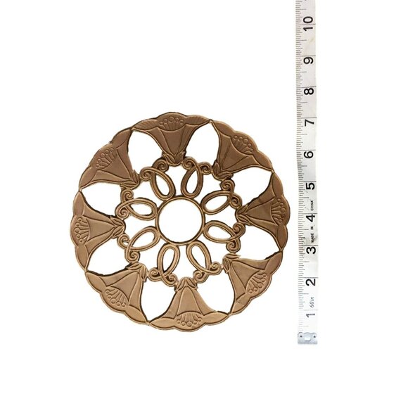 Vintage Plastic Trivets Used Set of 2 Brown - Picture 8 of 13